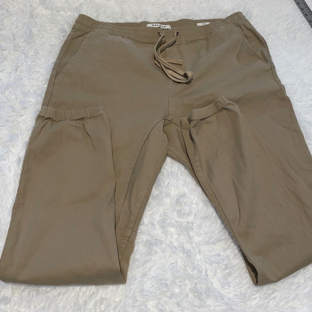 PacSun Kahki Slim Cargo Jogger Pants
